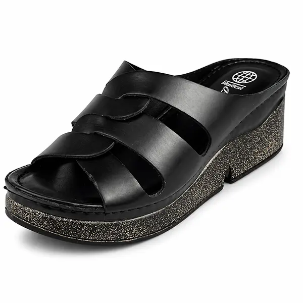 Sandale componse Confort pour femme 1006 noir  miniature